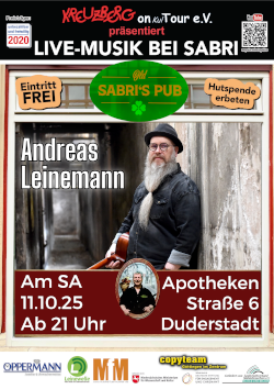 Andreas Leinemann *live* im Old Sabris Pub (Veranstaltung des Kreuzberg on KulTour e.V.)